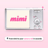 Mimi Digicam back - from mimi to your camera roll in seconds