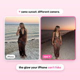 Same sunset, different camera - iPhone vs Mimi digicam: the glow your iPhone can't fake